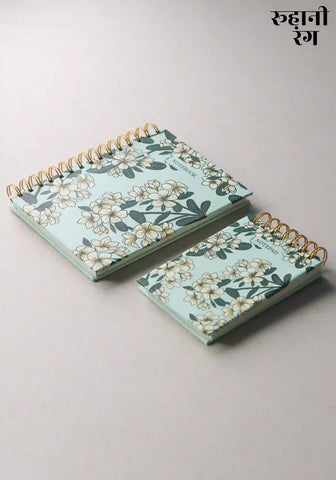Frangipani green - Notebook & Notepad Set Frangipani green - Notebook & Notepad Set