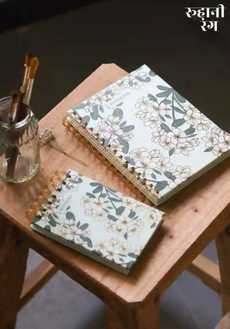 Frangipani green - Notebook & Notepad Set Frangipani green - Notebook & Notepad Set