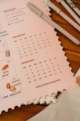 2027 Analog Wall Calendar
