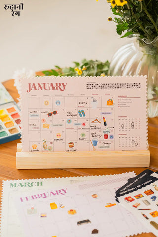 2027 Analog Desk Calendar