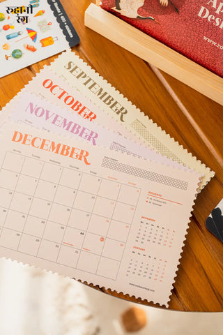 2027 Analog Desk Calendar