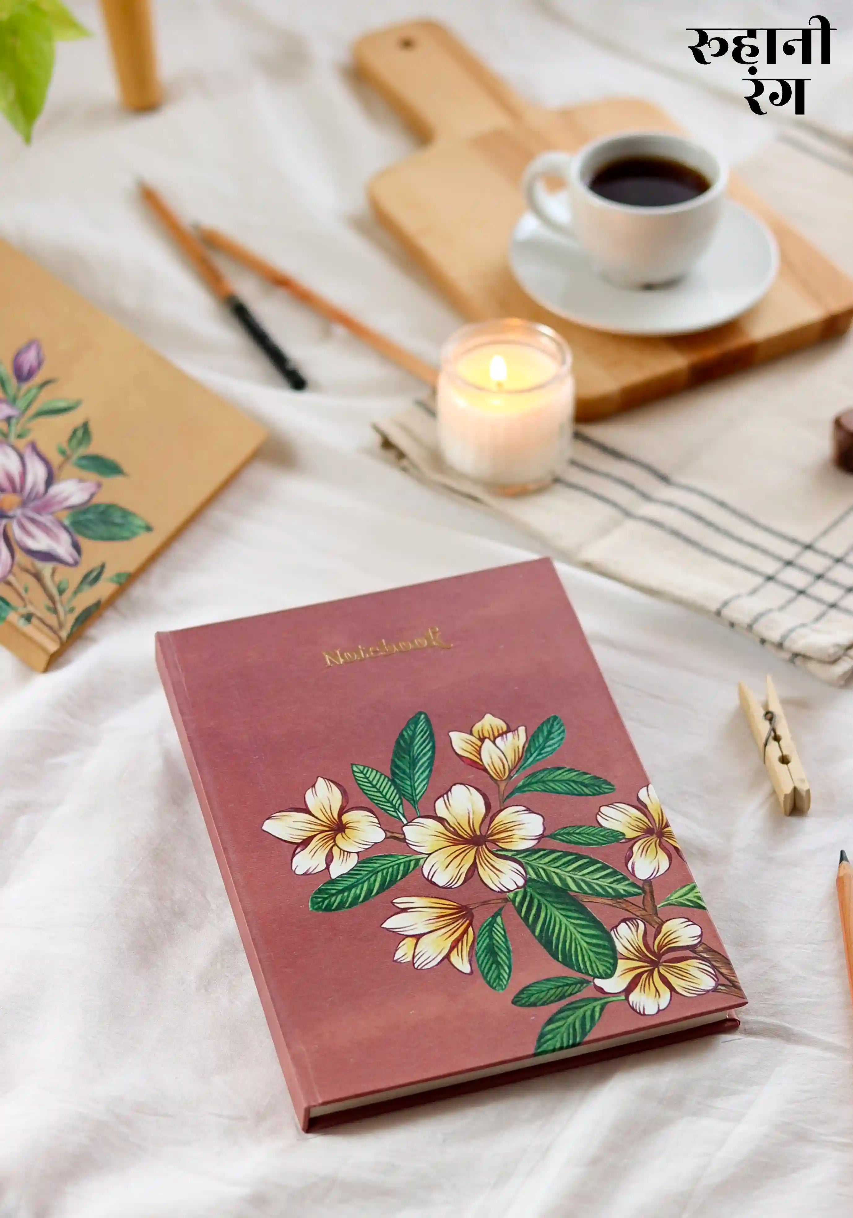Virginia Ruled Journal Ruled Journal - Plumeria Pink – Roohani Rang