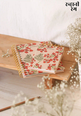 Notebook & Notepad | Gulmohar red