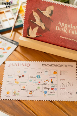2027 Analog Desk Calendar