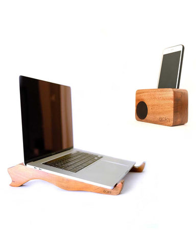 Laptop Stand + Amplifier