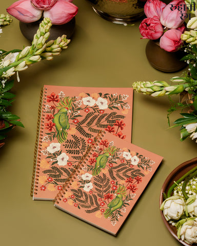 Narangi Parrot ~ Softbind Ruled Notebooks