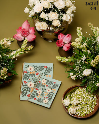 Bombay Blooms ~ Soft bind Ruled Notebooks