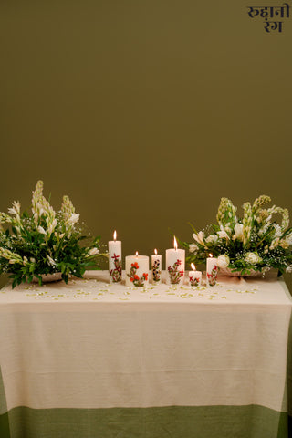 Flower Petals Candles ~ Set of 6