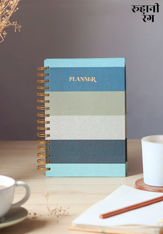 Stripes Blue Daily Planner