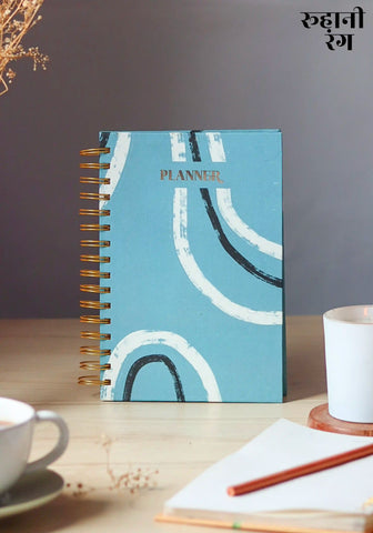 Abstract Blue Daily Planner