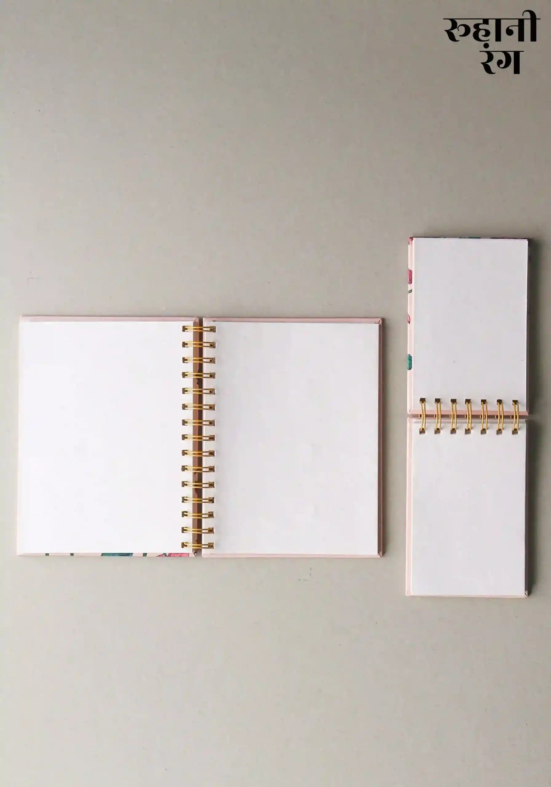 Rajnigandha Blue - Notebook & Notepad Set – Roohani Rang