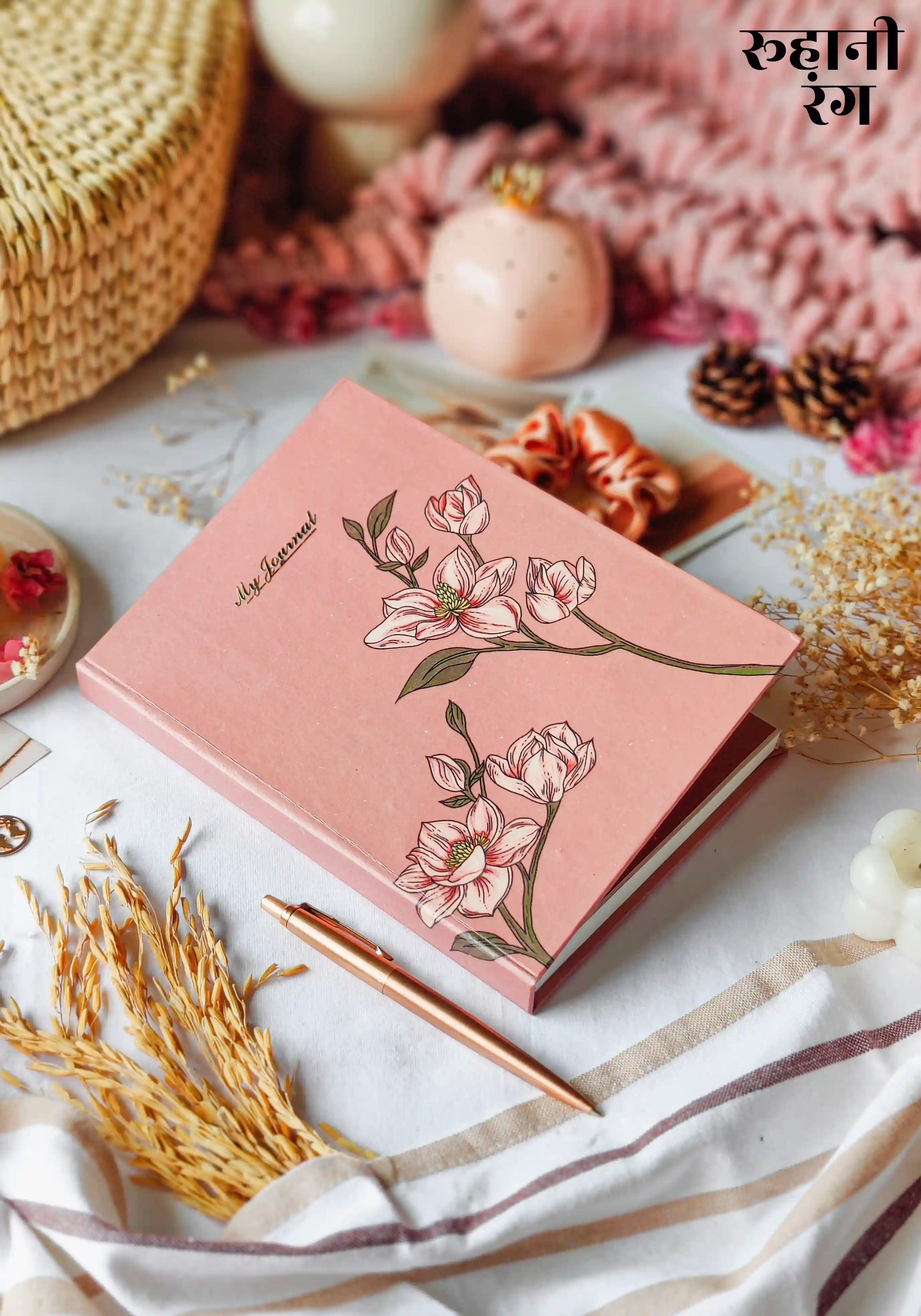 Virginia Ruled Journal Ruled Journal - Magnolia Pink – Roohani Rang