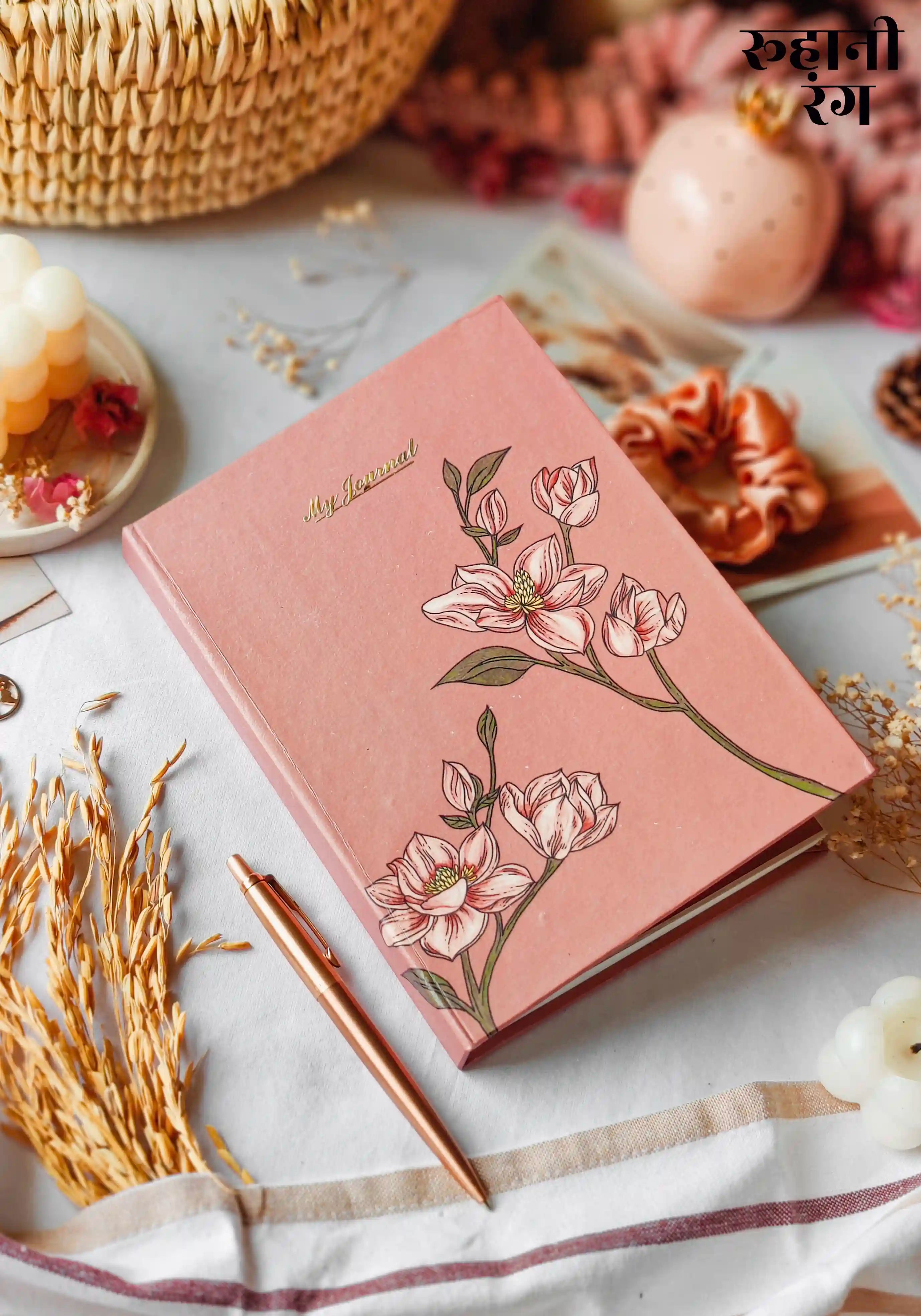 Virginia Ruled Journal Ruled Journal - Magnolia Pink – Roohani Rang