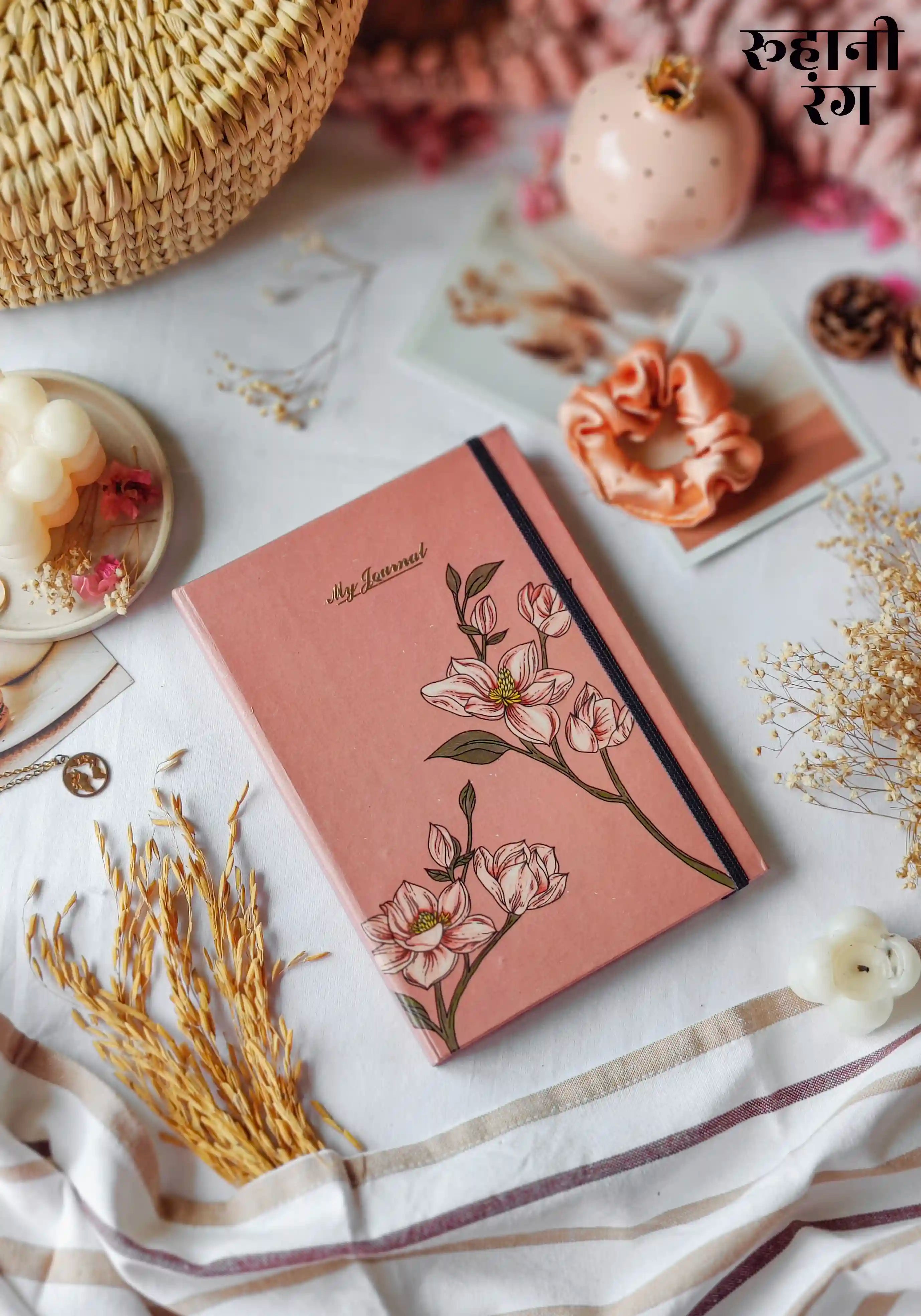 Virginia Ruled Journal Ruled Journal - Magnolia Pink – Roohani Rang