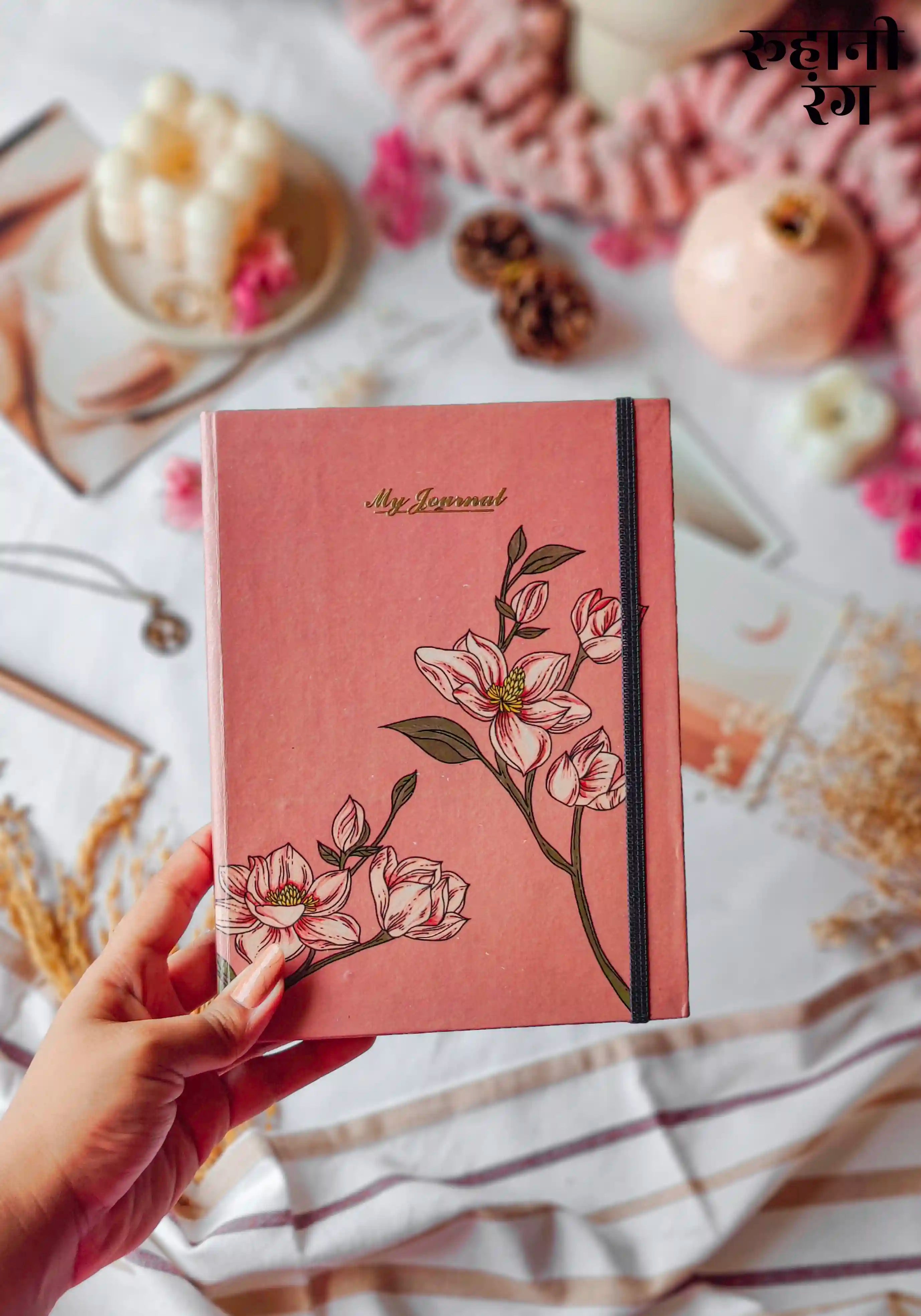 Virginia Ruled Journal Ruled Journal - Magnolia Pink – Roohani Rang