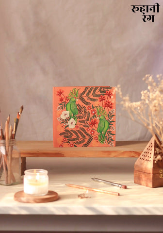 Narangi Parrot Gond Art Journal