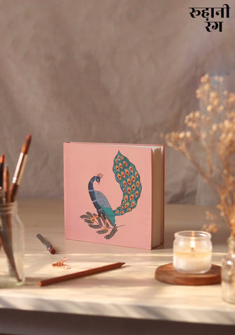 Peacock Gond Art Journal